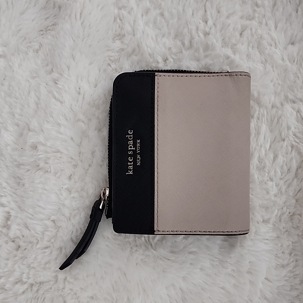 Kate Spade Morgan Color Blocked Saffiano Leather Slim Bifold Wallet